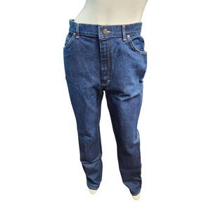 L.L. Bean Straight Leg Jeans Womens Size16 Vintage 90's Dark Wash